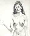A woman, 2002 - Pencil on Paper. Price on enquiry